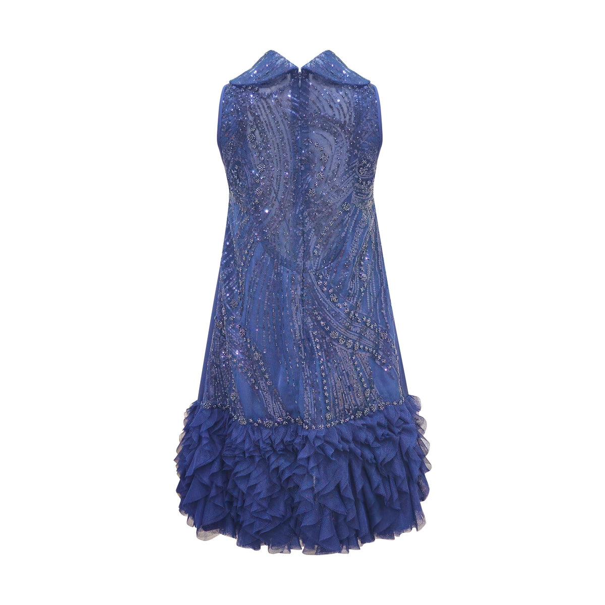 Timeless Pieces halter navy short dress (7766394699799)
