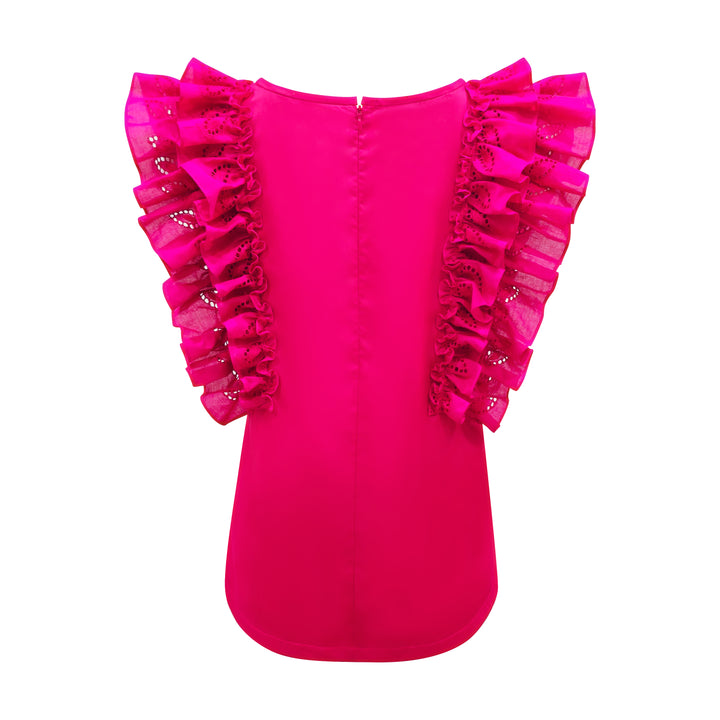 Timeless Pieces gorgeous fuchsia top (7956582760471)
