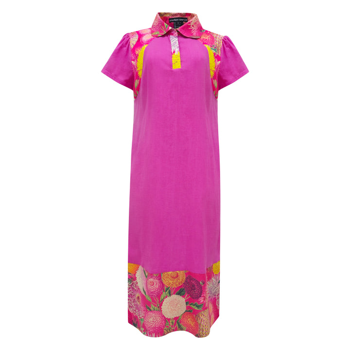 Flower Passion new bright me medium pink dress - 2MADISONAVENUE.COM