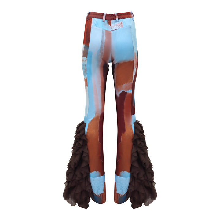 Bonita AP Brown Lydia Pant F/P with tulle - 2MADISONAVENUE.COM