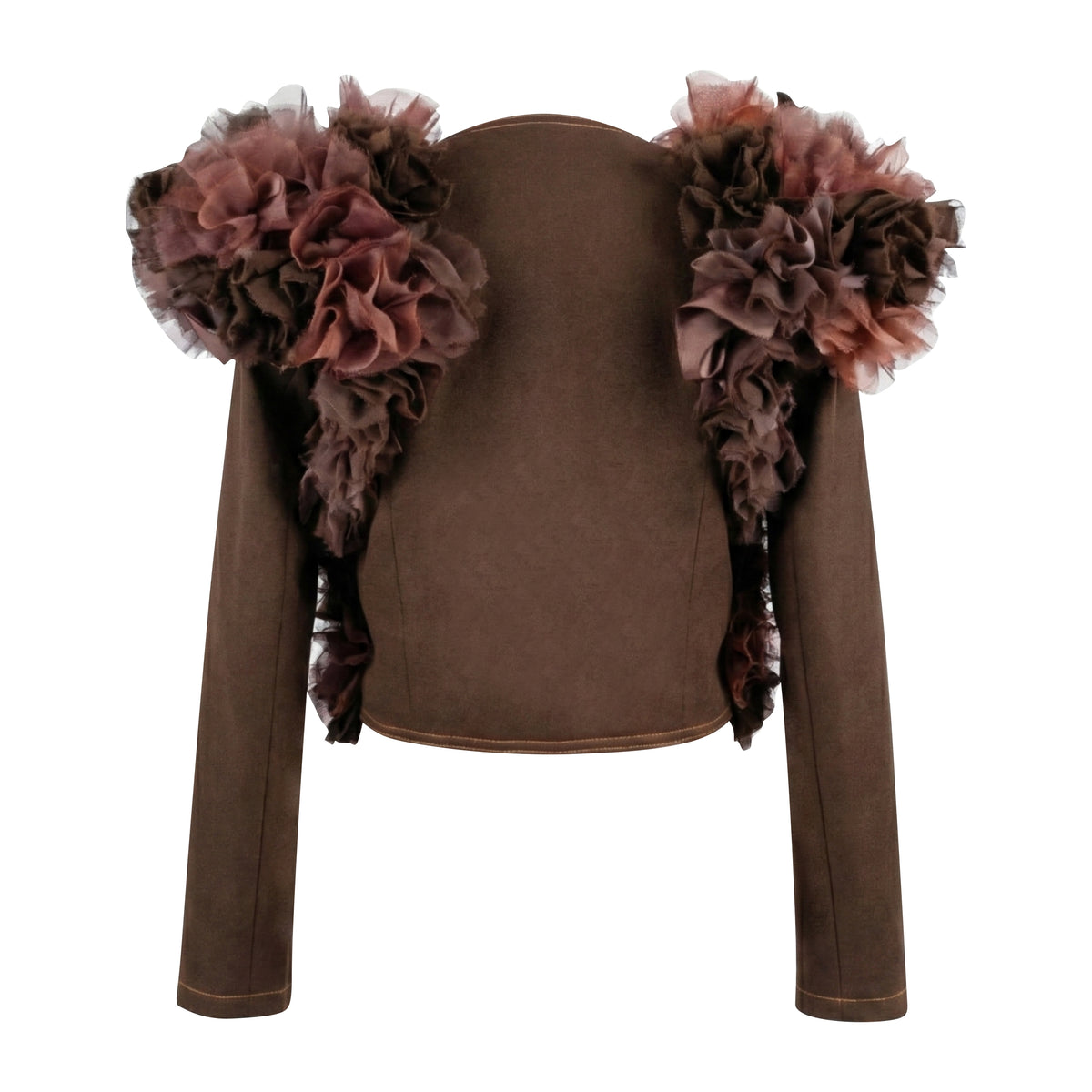 Bonita Signature destiny bolero with flower applique - 2MADISONAVENUE.COM