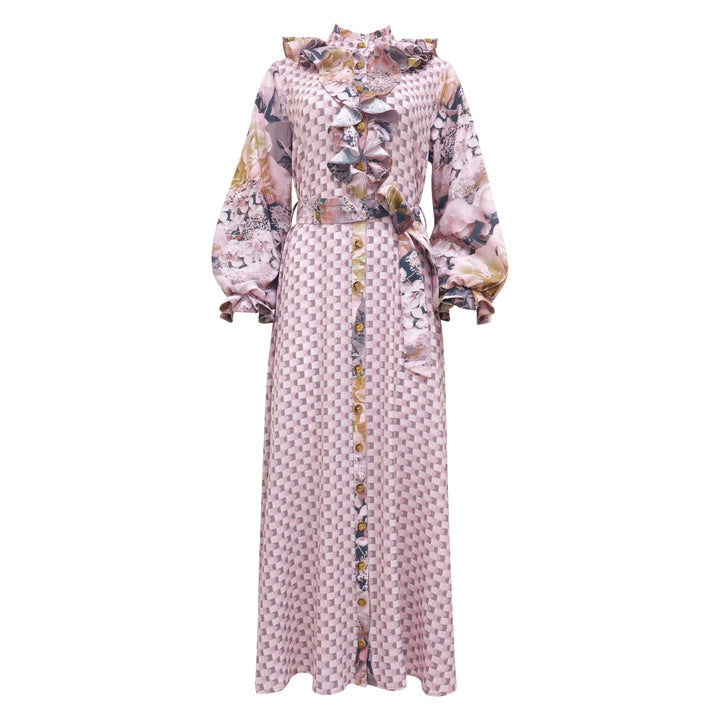 BonitaGo Platinum romanza long dress - 2MADISONAVENUE.COM