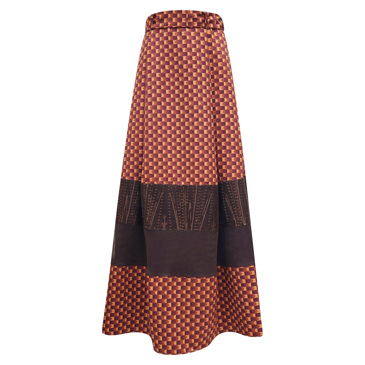 BonitaGo Brown jennifer long brown skirt - 2MADISONAVENUE.COM