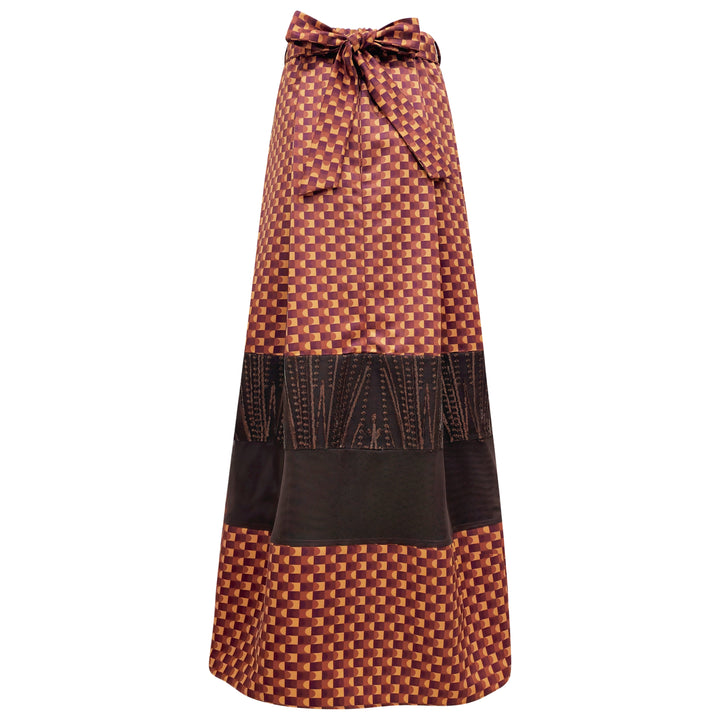 BonitaGo Brown jennifer long brown skirt - 2MADISONAVENUE.COM