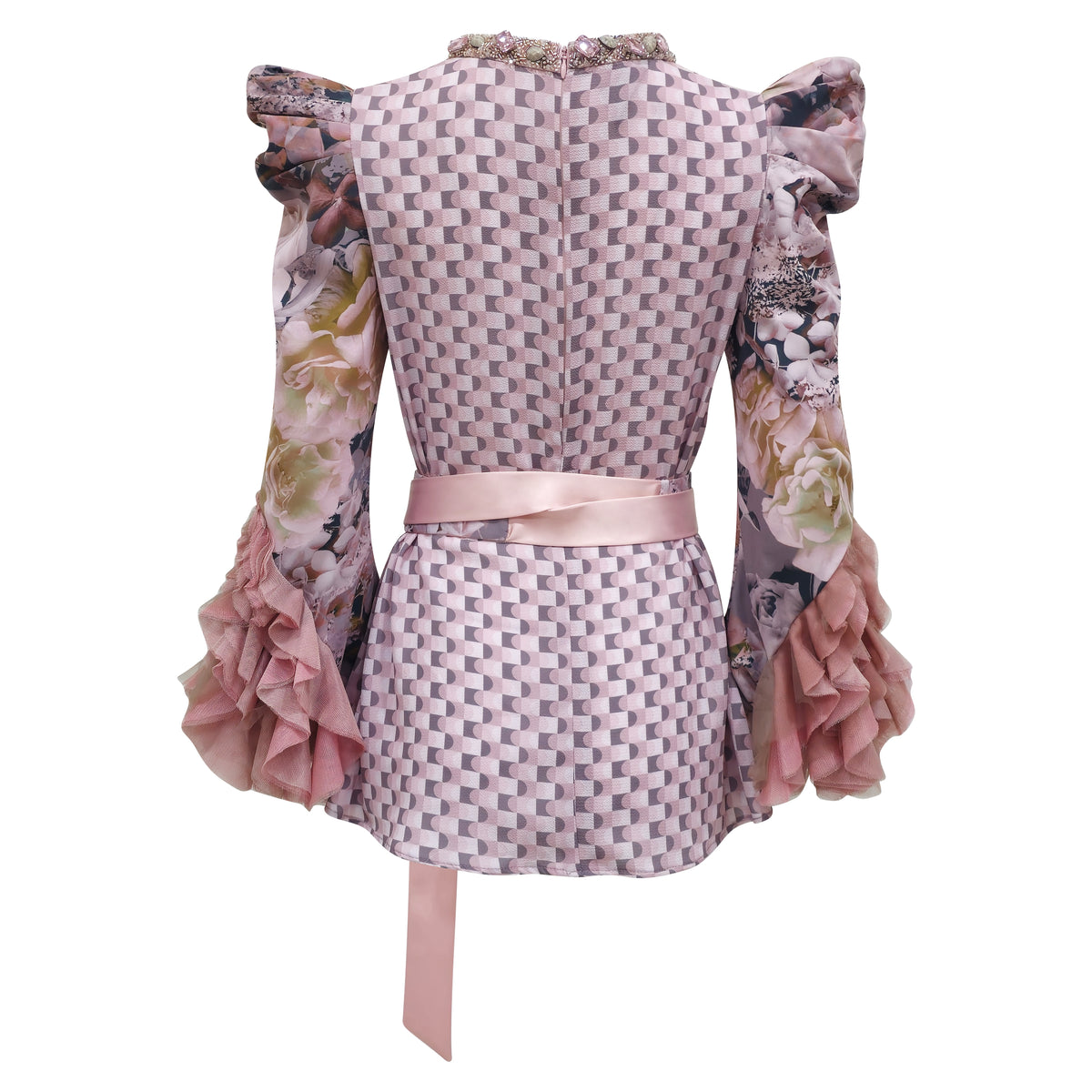 BonitaGo Platinum new agnez top with tulle - 2MADISONAVENUE.COM