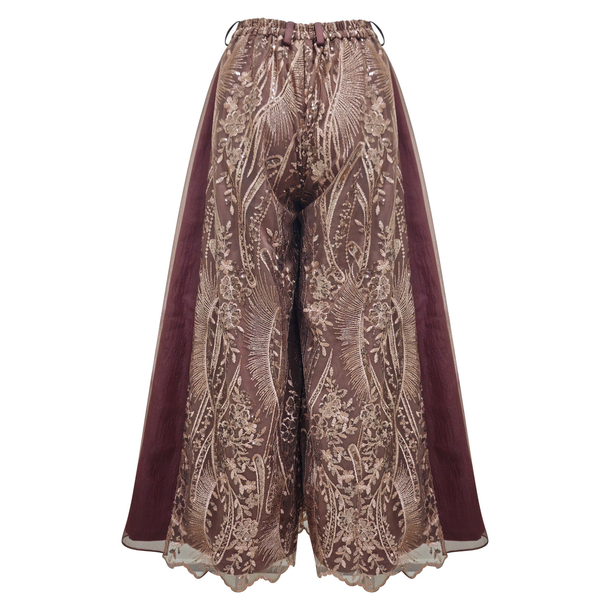 Central Park Brown victoria lace pant - 2MADISONAVENUE.COM