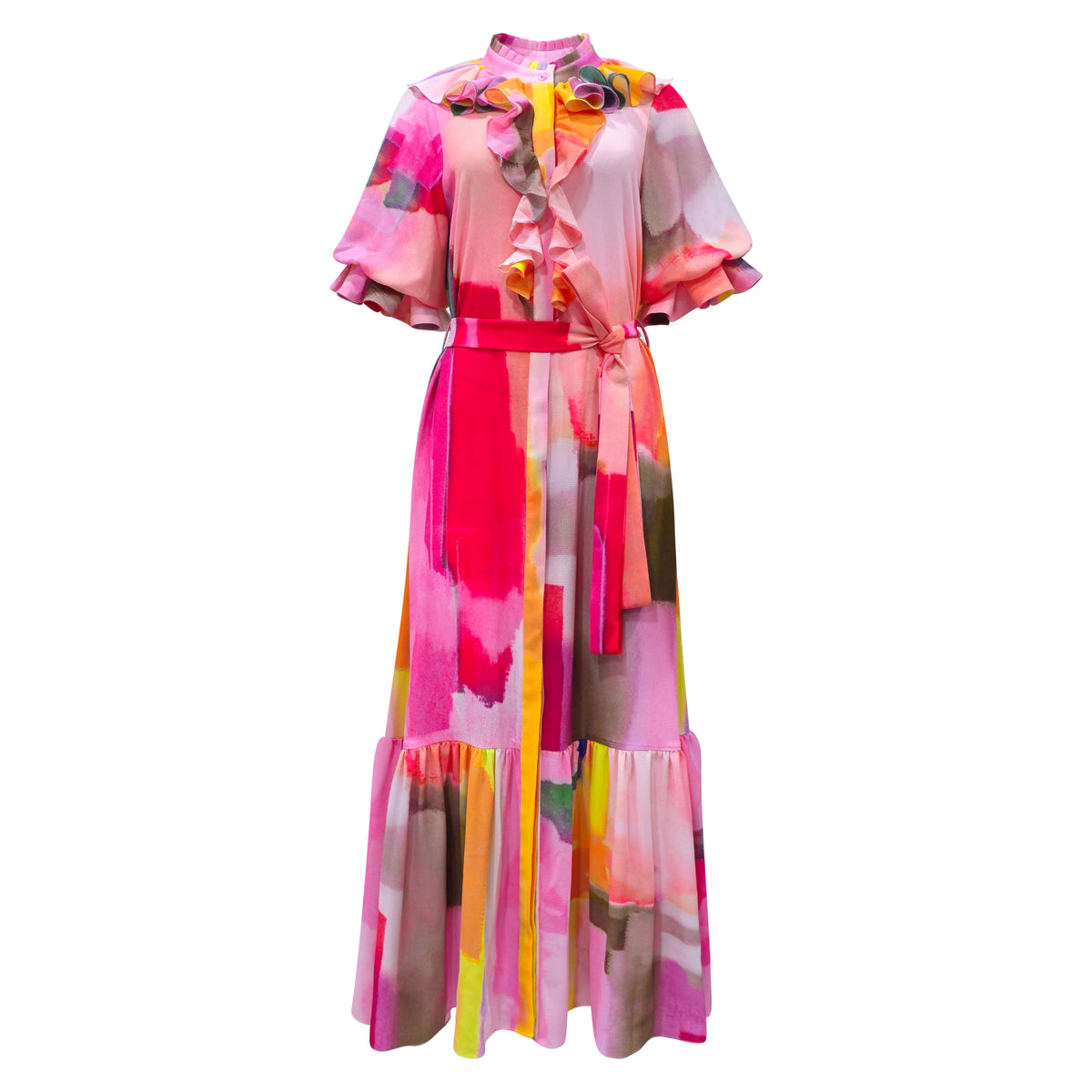 Bonita AP Pink romansa long dress - 2MADISONAVENUE.COM