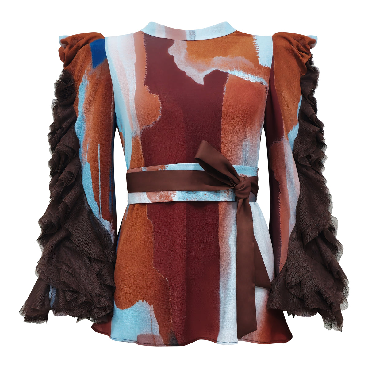 Bonita AP Brown new agnes with long tulle - 2MADISONAVENUE.COM