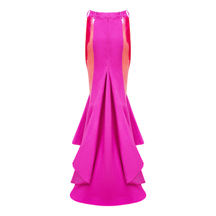 Bonita AP Pink mermaid long skirt - 2MADISONAVENUE.COM