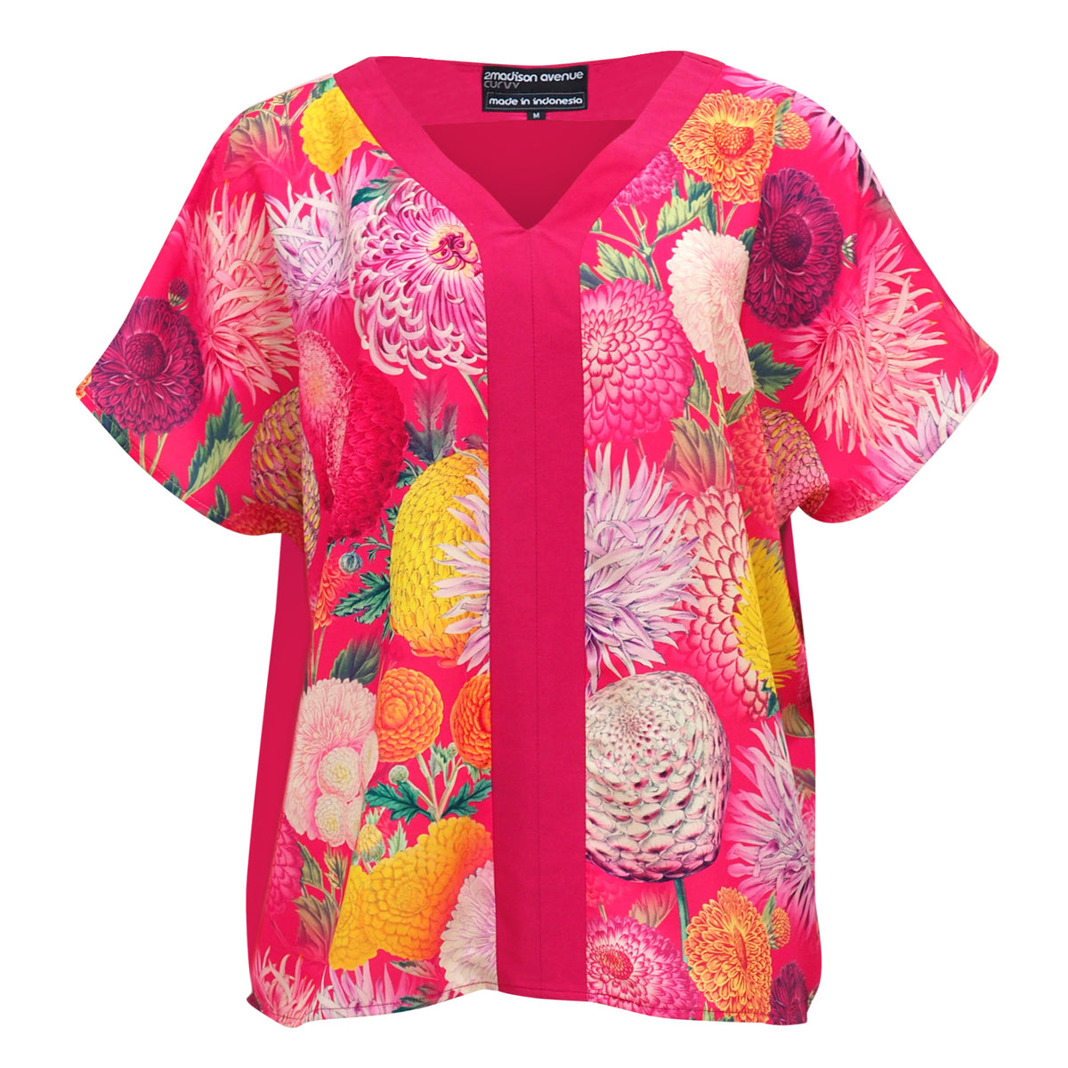 Flower Passion Basic Pink Top H/P #2 - 2MADISONAVENUE.COM