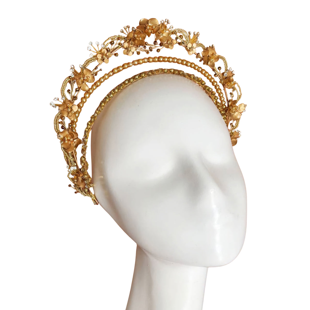 Flower Headpiece - Gold
