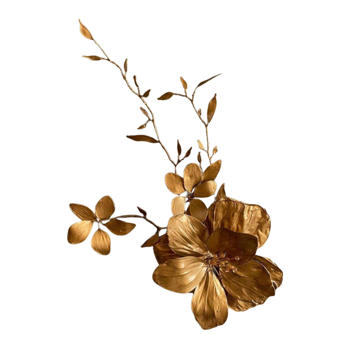Flowers Bronze Brooch