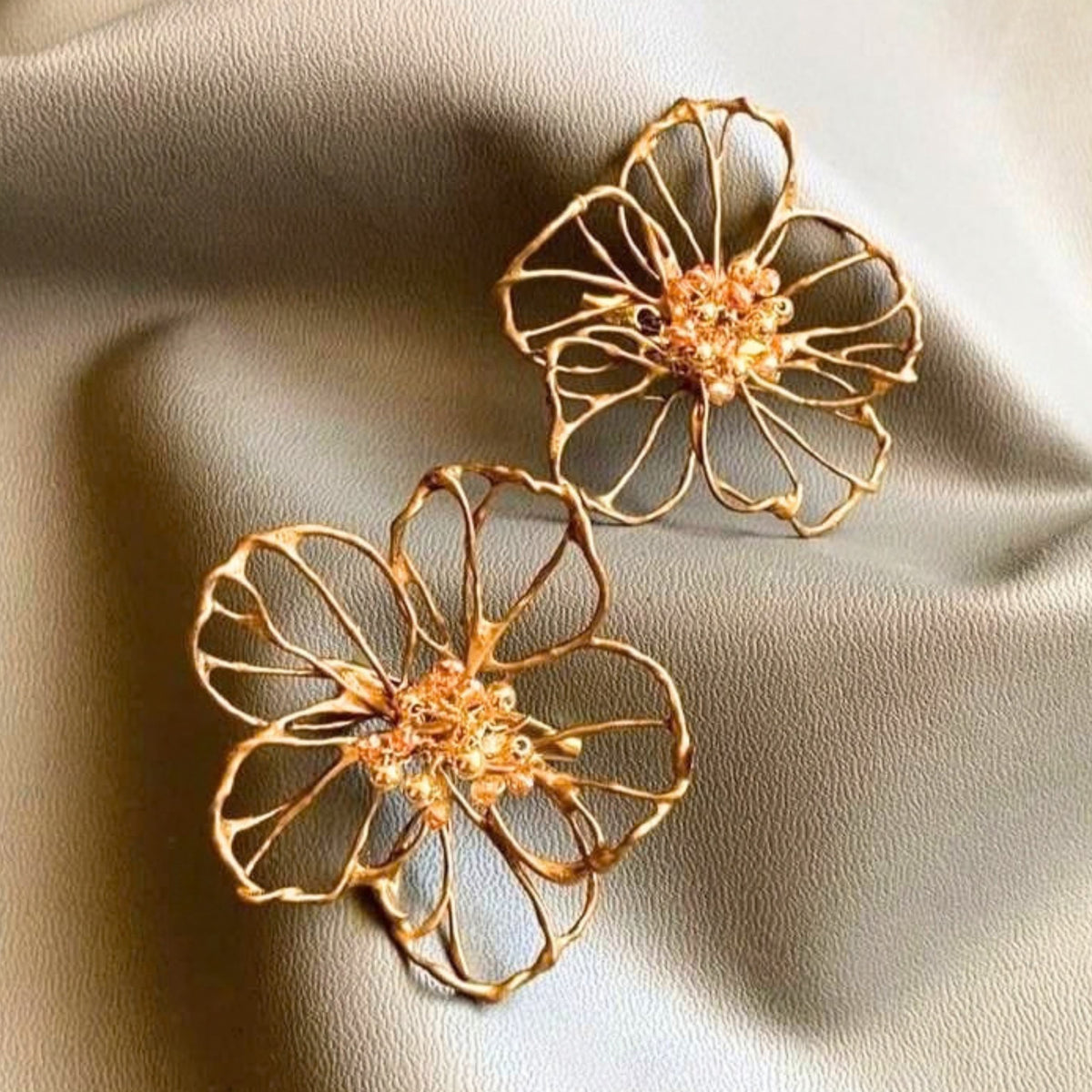 Flowers Handmade Brooch Broonze