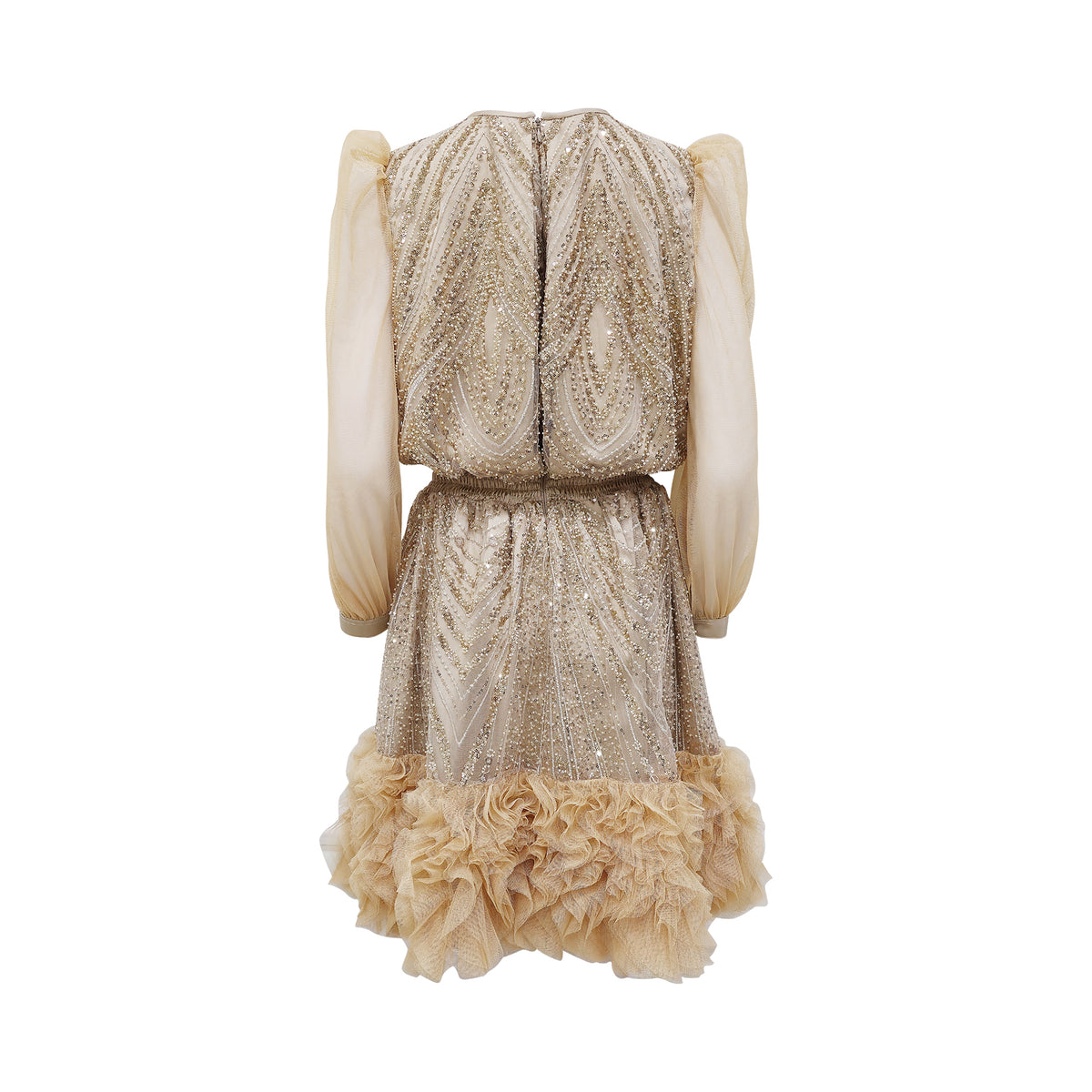 Mi Vida Signature Gold adela lace short dress (7563159109655)
