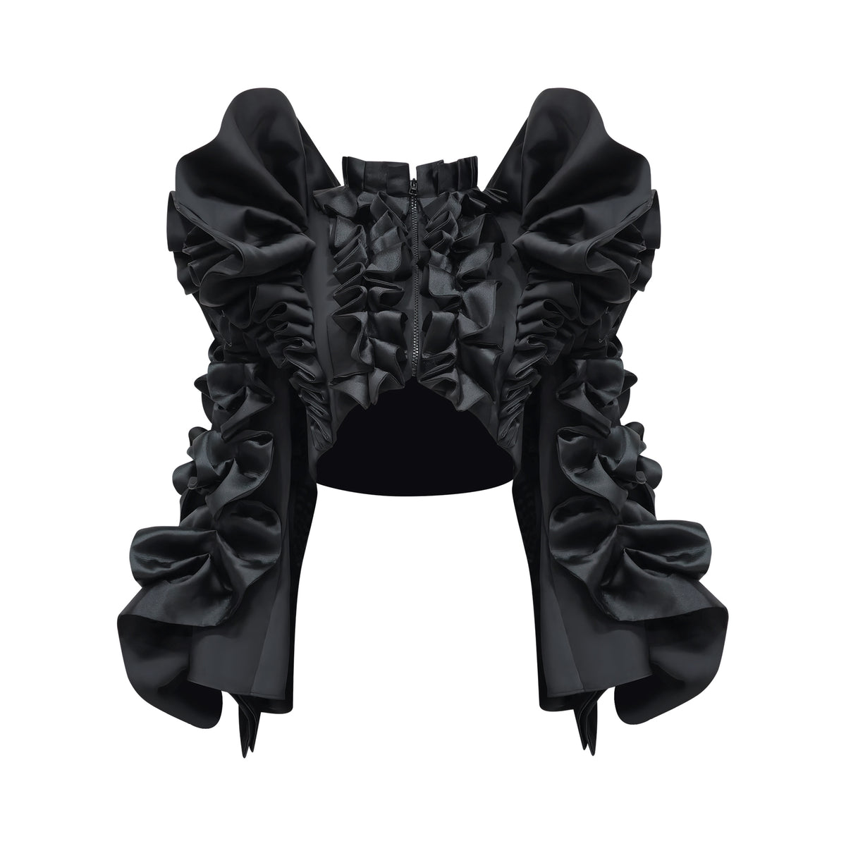 Mi Vida Signature Black Destiny Ruffle jacket (7563161829399)