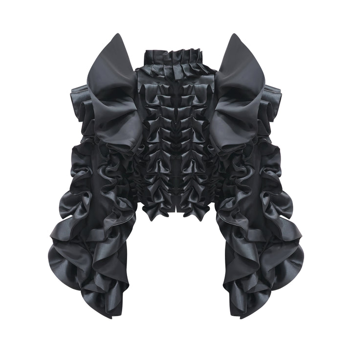 Mi Vida Signature Black Destiny Ruffle jacket (7563161829399)