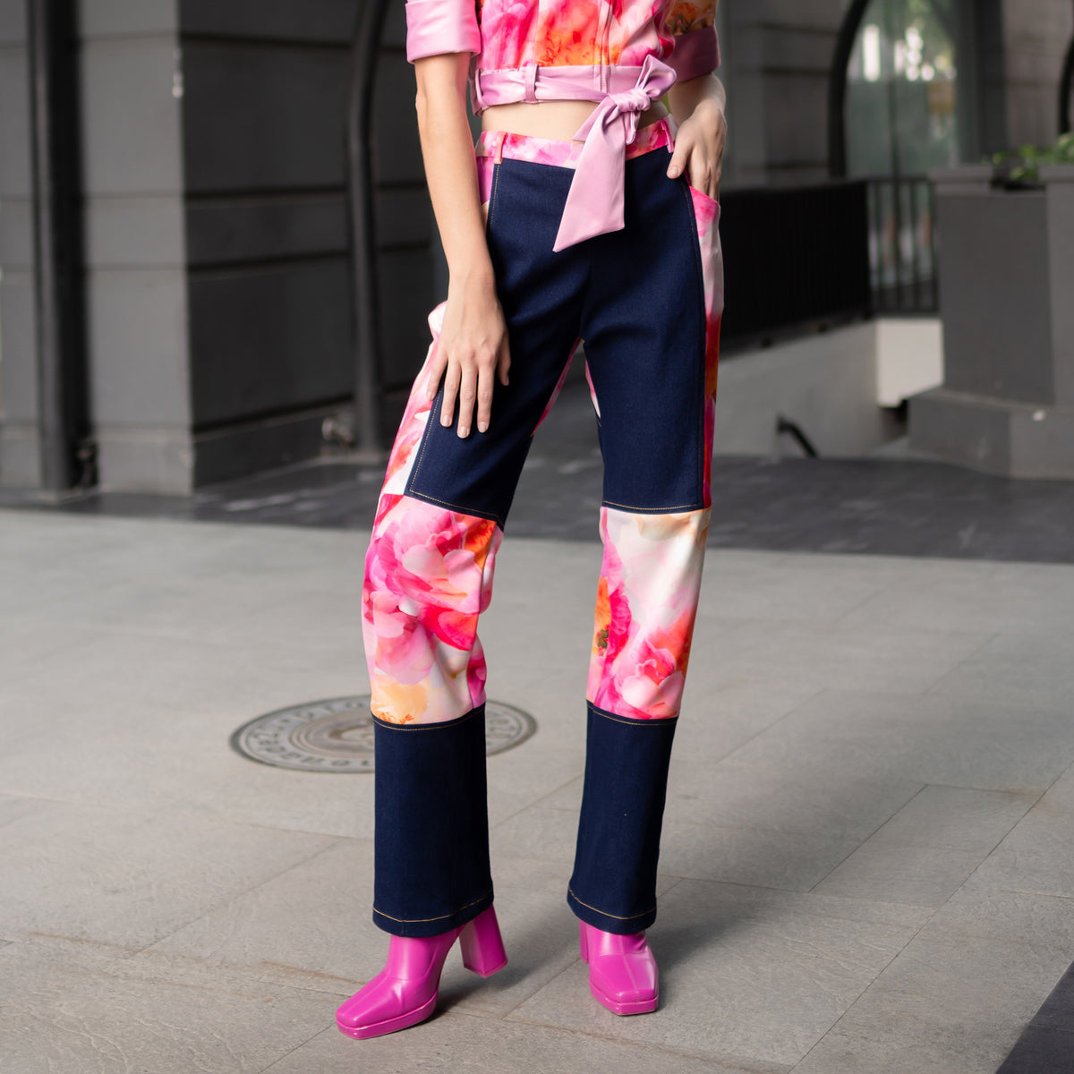 Becoming Morning Rose Denim Gangsta Pant (6908178497559)