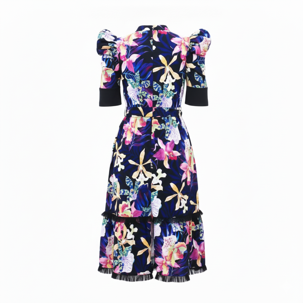 Becoming Orchid Kate Black Short Dress