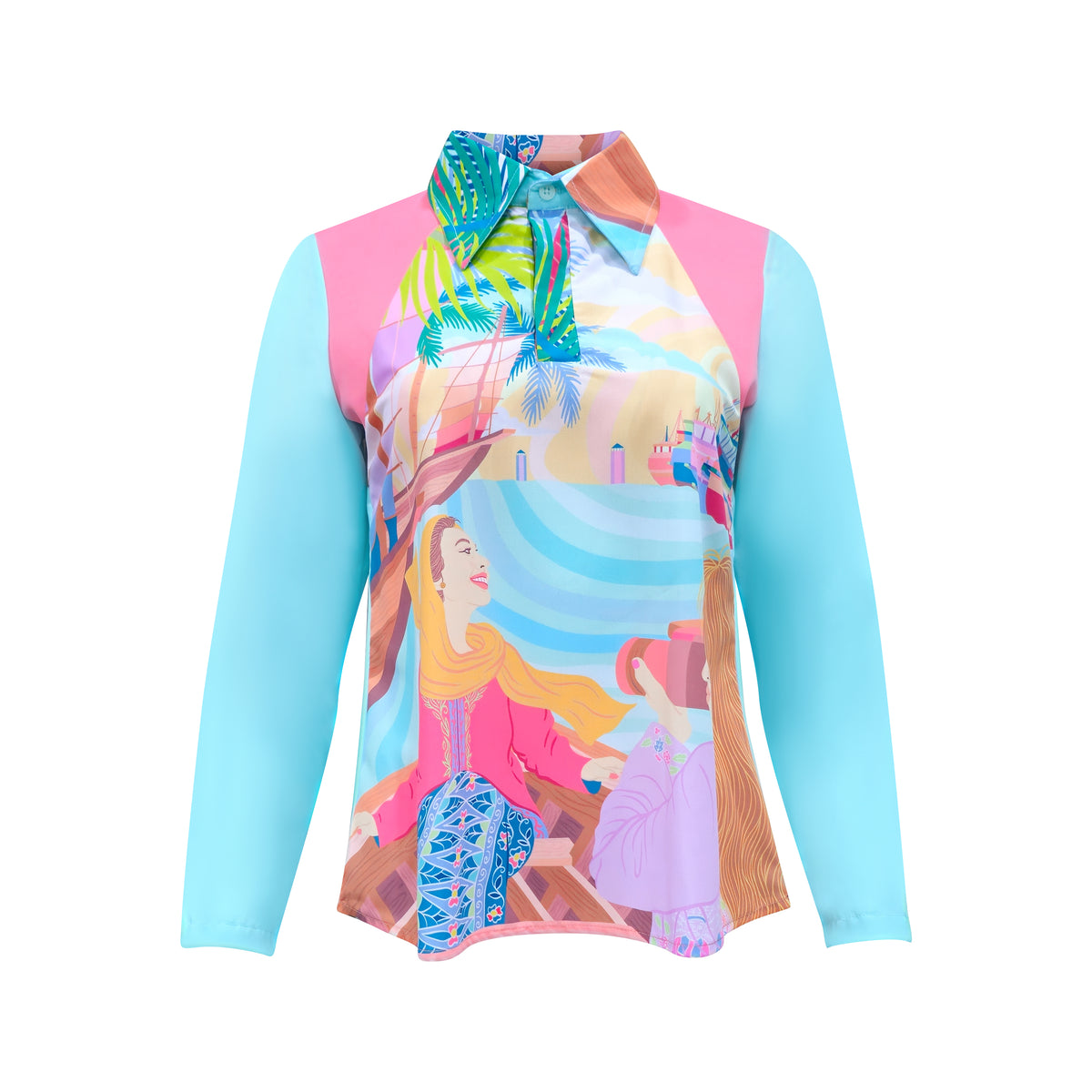 I Heart Jakarta groovy top in pastel (7723329159191)