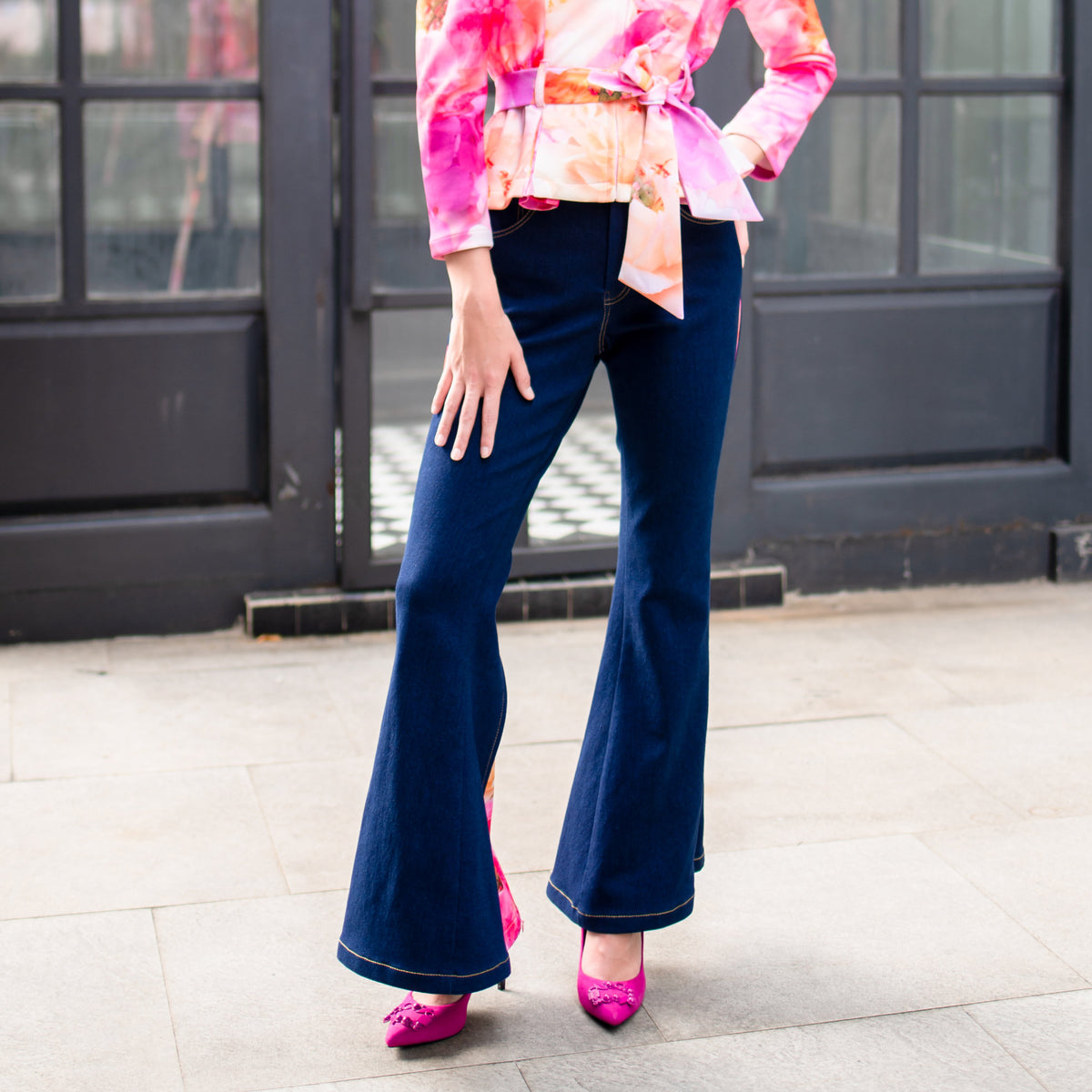 Becoming Morning Rose-Signature Retro Denim Pant (6913249509399)