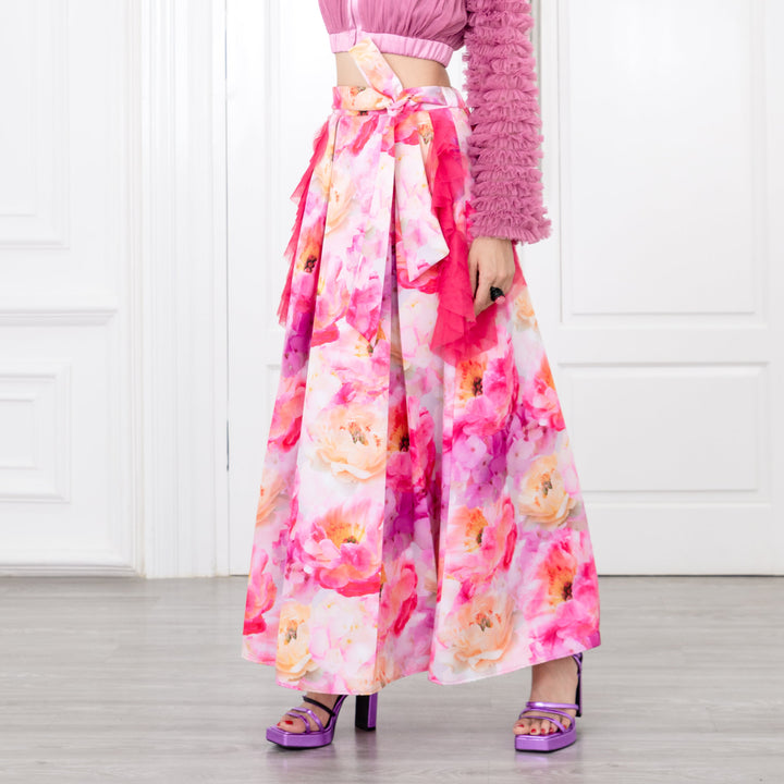 Becoming Morning Rose Kahlo Fancy Long Ball Skirt (6866514968599)