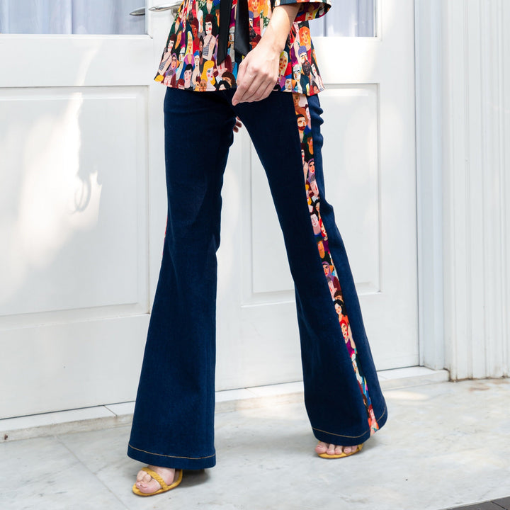 Diversity Signature Denim Bell Bottom Pant (6922865147927)