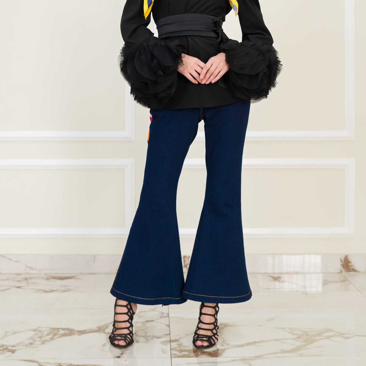Becoming Abstract-Signature Retro Denim Pant (6924410355735)