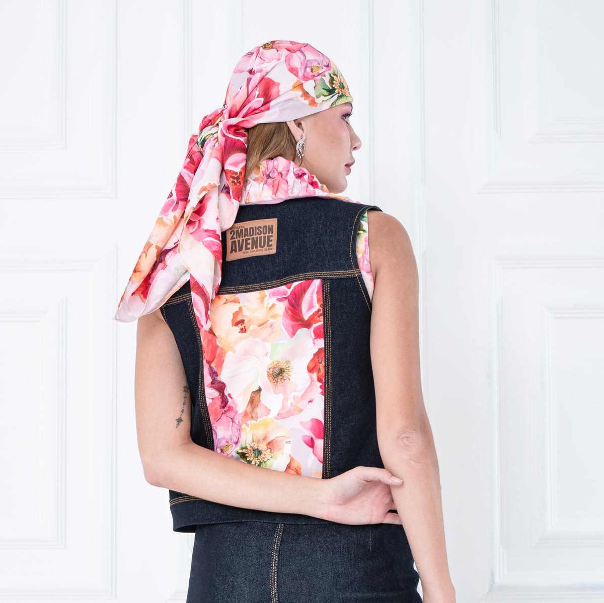 Pink Presley hijab scarf - 2MADISONAVENUE.COM