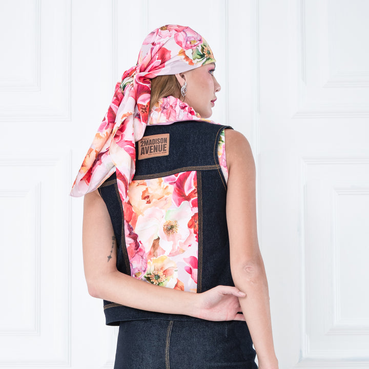 Pink Presley hijab scarf - 2MADISONAVENUE.COM