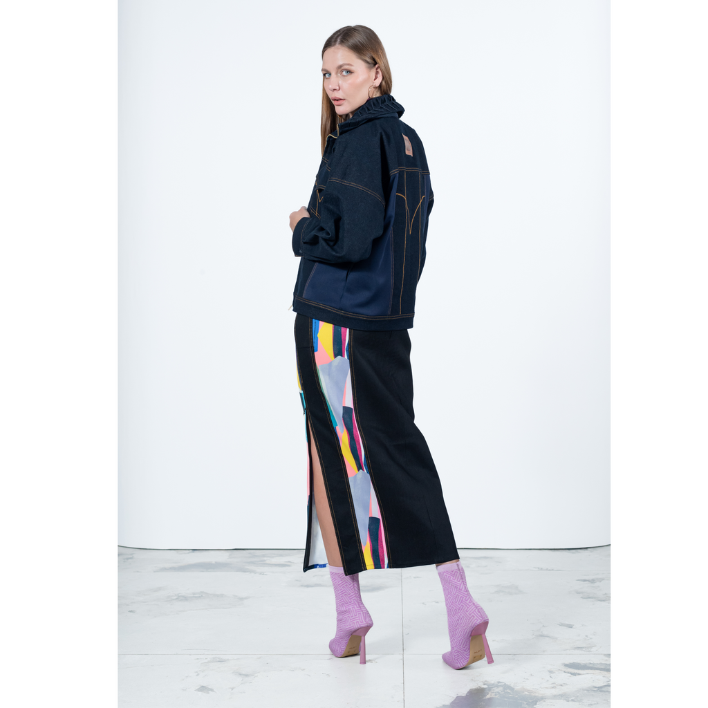 Marilyn Abstract Passion Denim Gangsta Skirt (6825899786263)