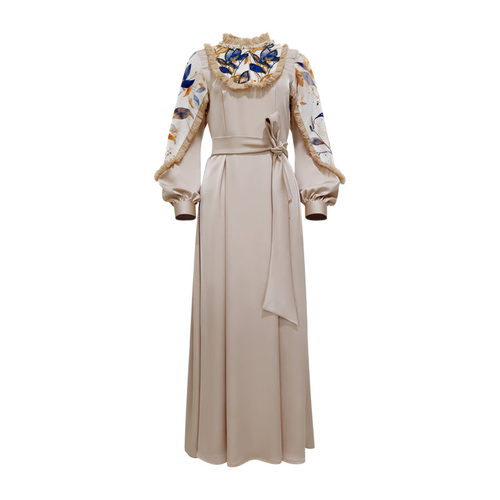 Mi Vida BN romantic beige long dress (7490755166231)