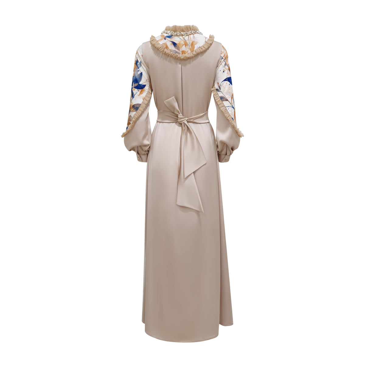 Mi Vida BN romantic beige long dress (7490755166231)