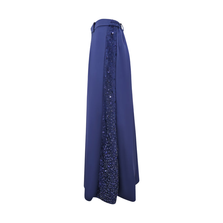 Timeless Pieces navy lace cullote pant (7524561616919)