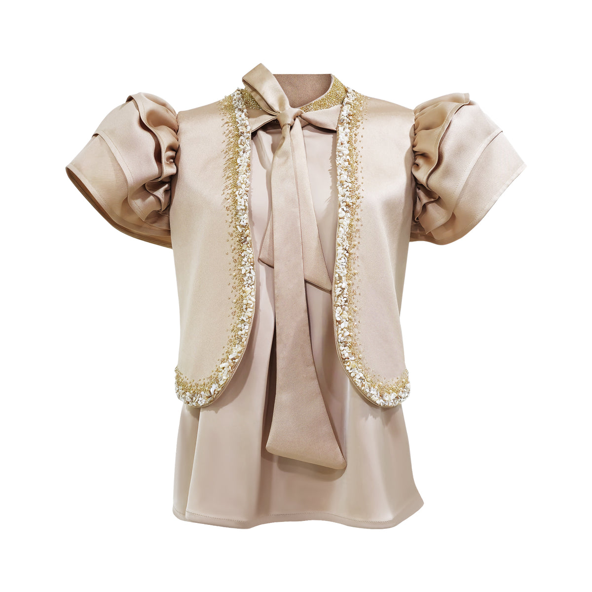 Mi Vida Signature Gold twin set top with sequin (7489101692951)