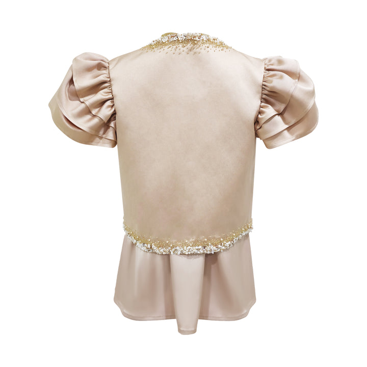Mi Vida Signature Gold twin set top with sequin (7489101692951)