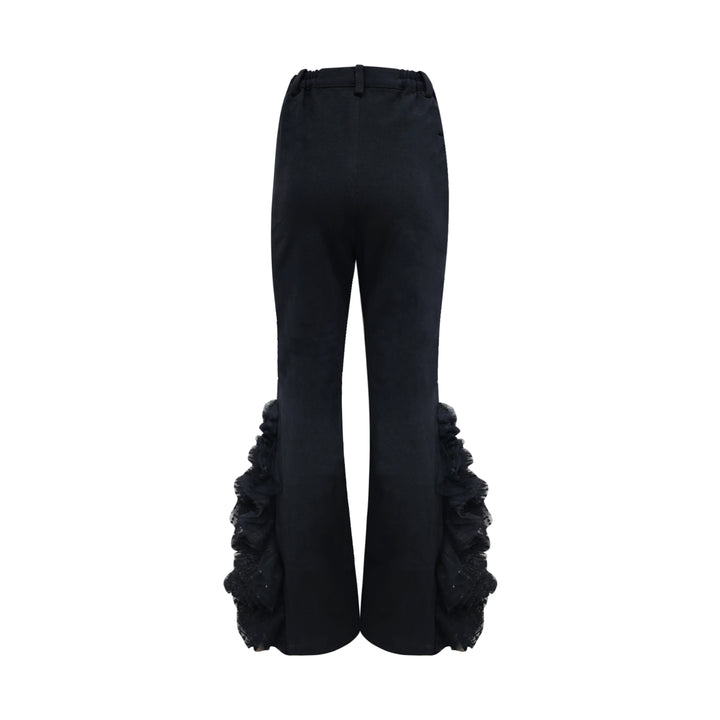 Signature black denim lydia pant with lace (7566259027991)