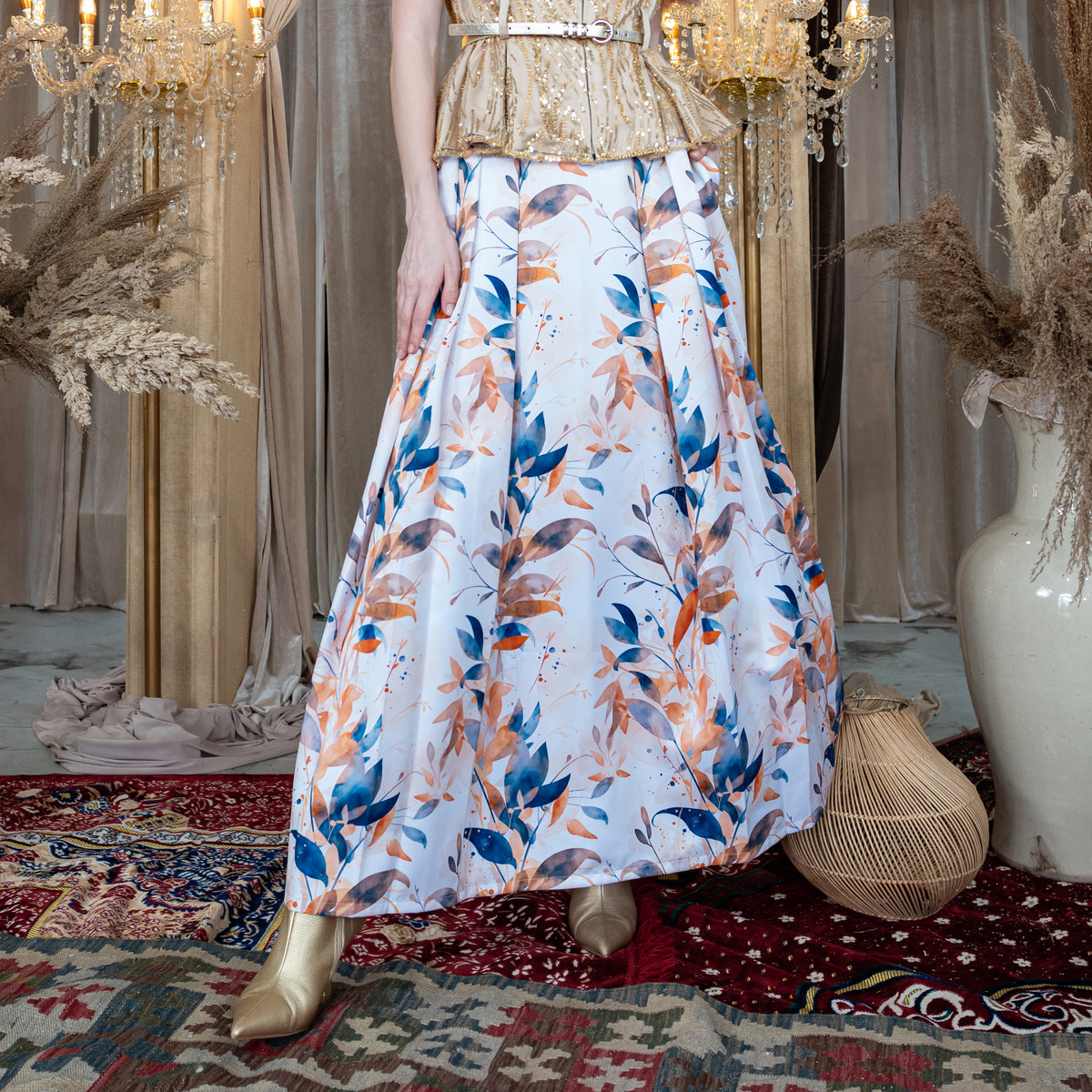 Mi Vida BN long ball skirt (7489101430807)