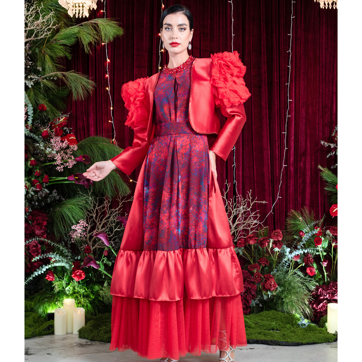Moxie Abstract dress twin set - 2MADISONAVENUE.COM