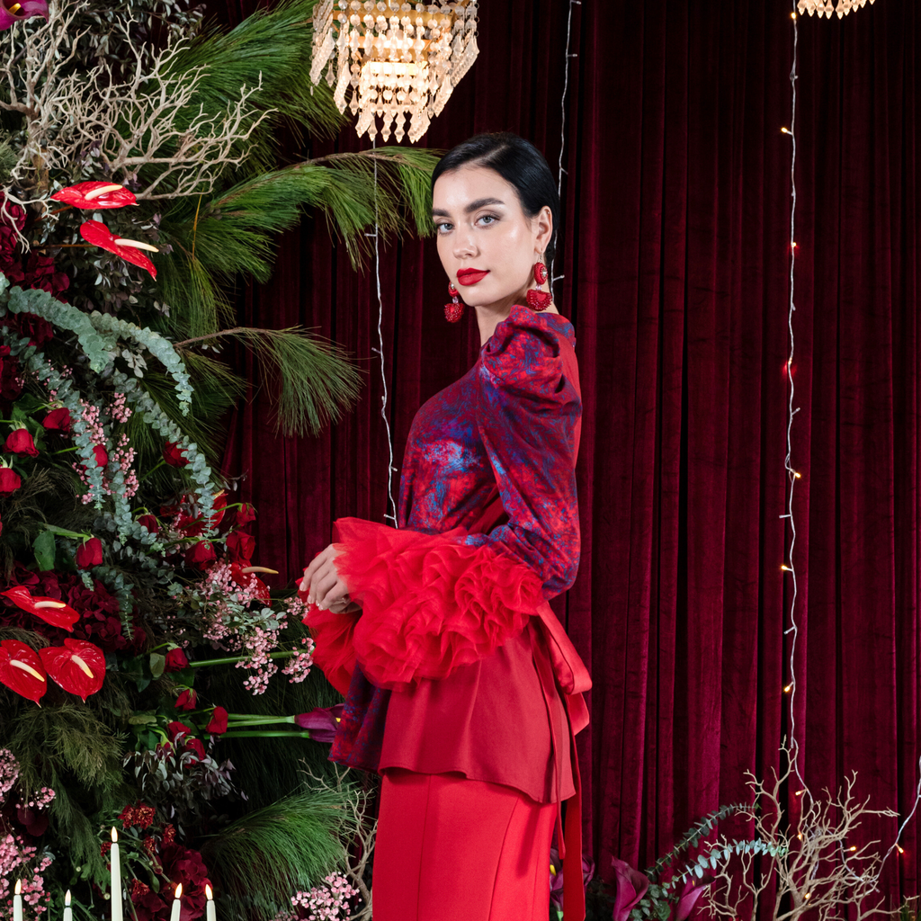 Moxie Abstract new agnez with tulle