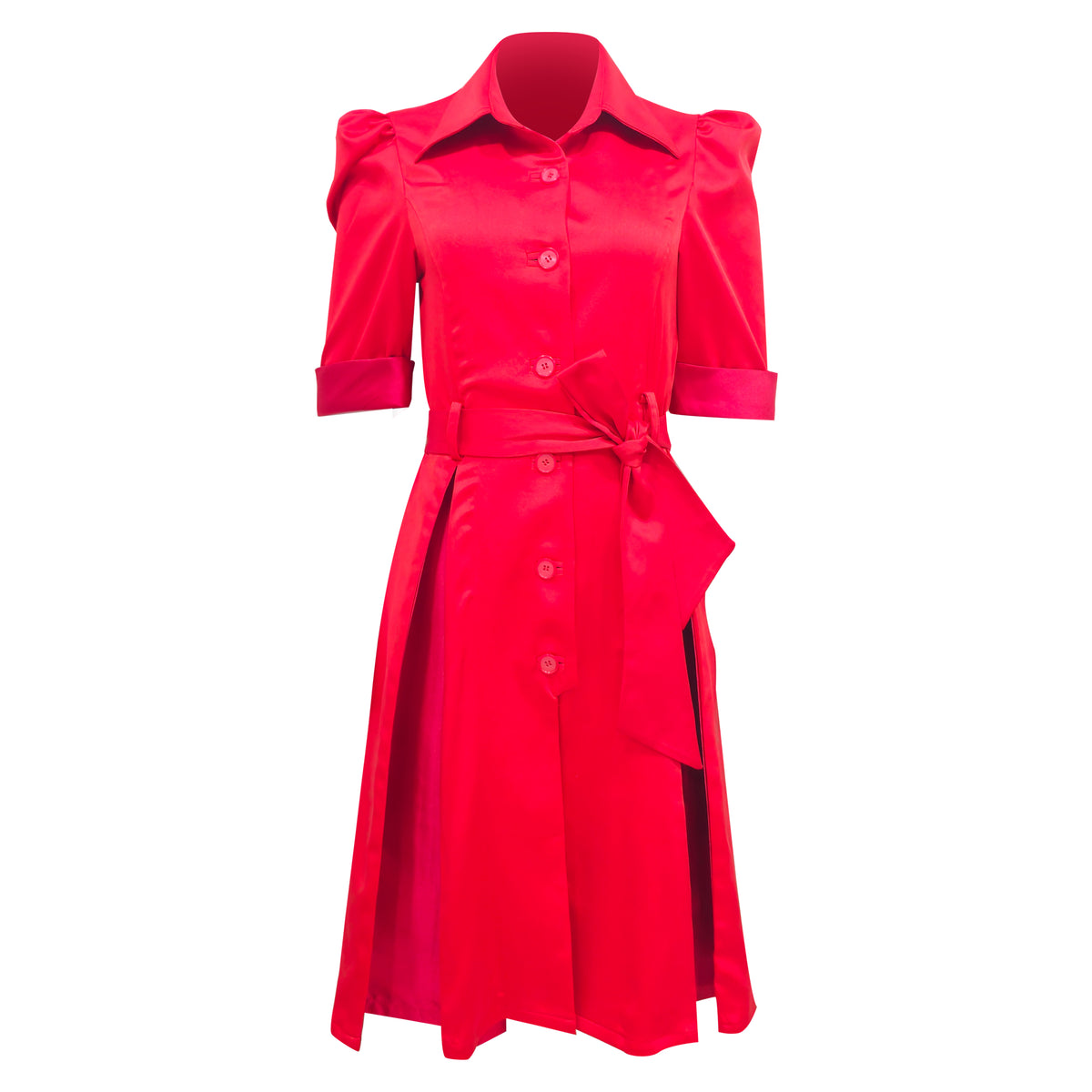 Signature denim red gangsta dress - 2MADISONAVENUE.COM