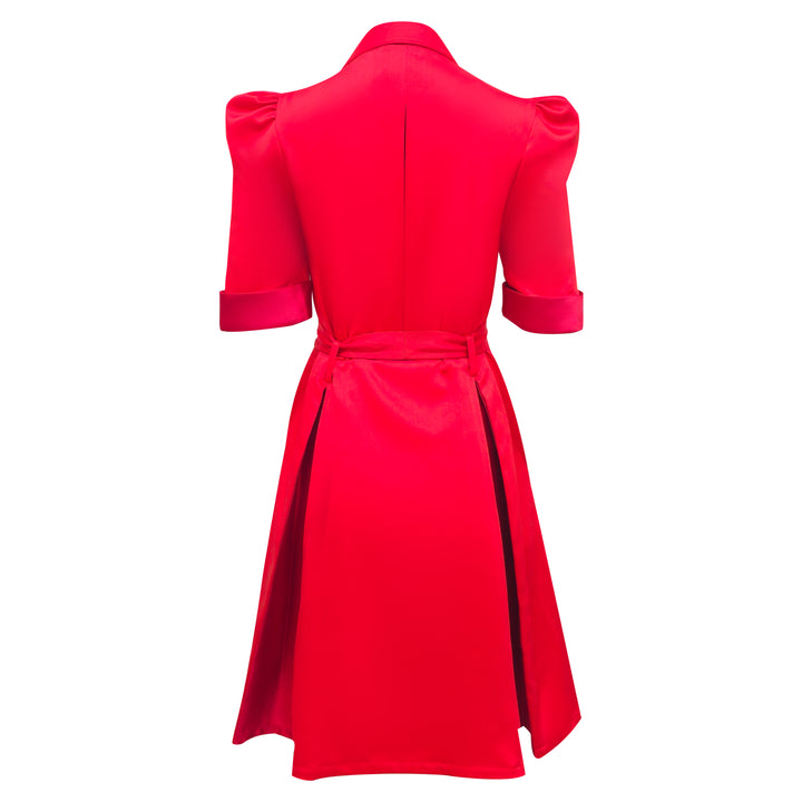 Signature denim red gangsta dress - 2MADISONAVENUE.COM