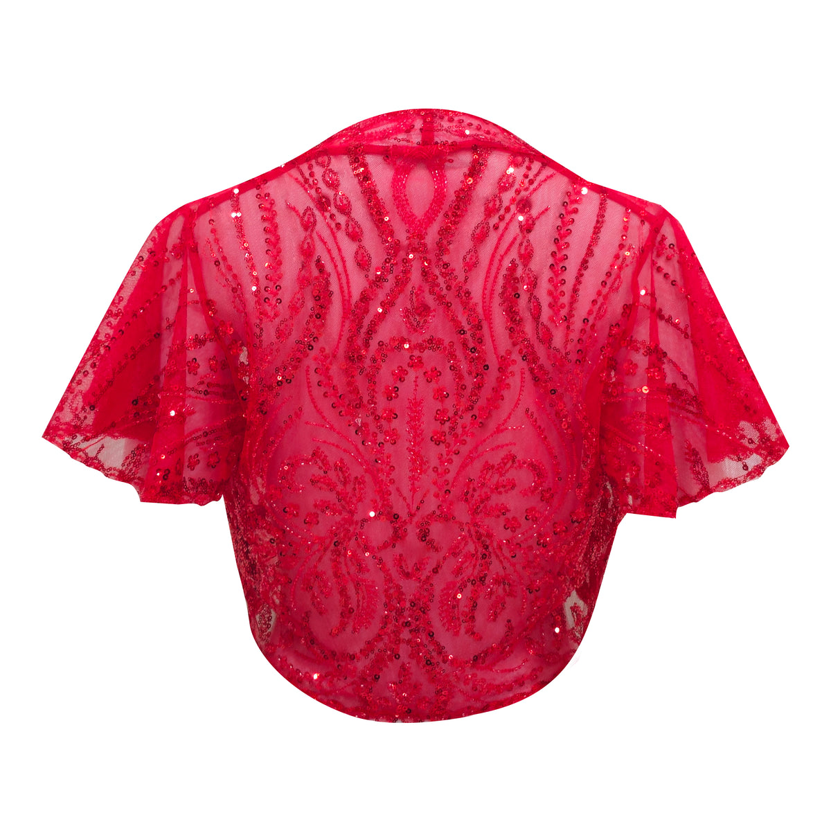Signature Red lace bolero - 2MADISONAVENUE.COM