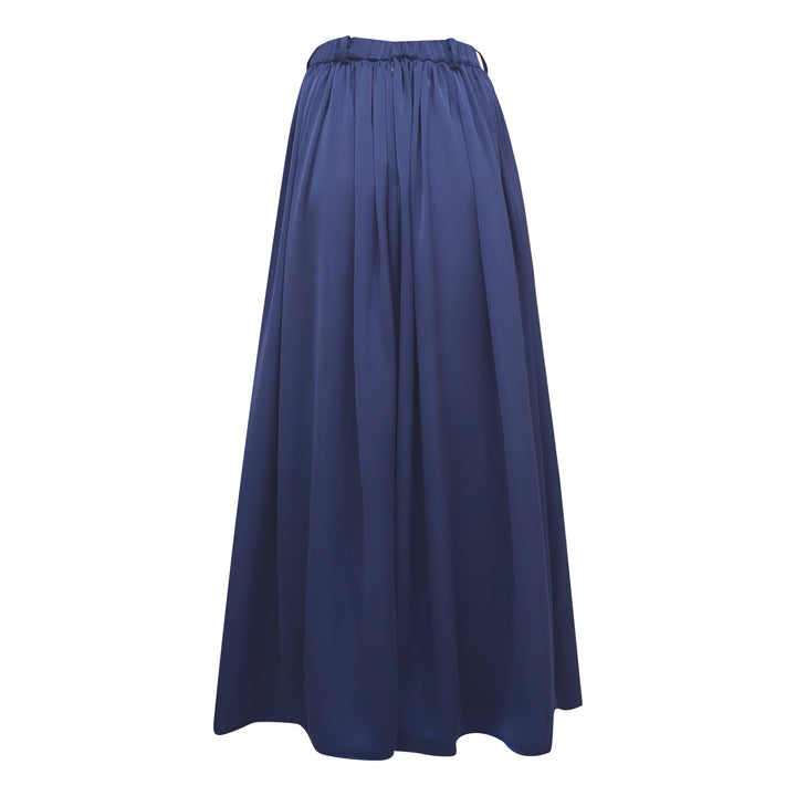 Signature Navy Blue A-line skirt - 2MADISONAVENUE.COM