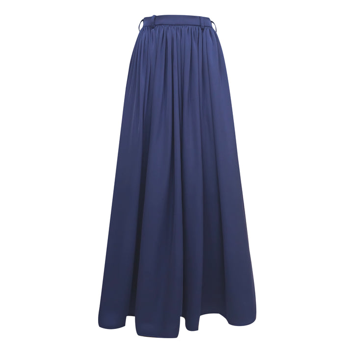 Signature Navy Blue A-line skirt - 2MADISONAVENUE.COM