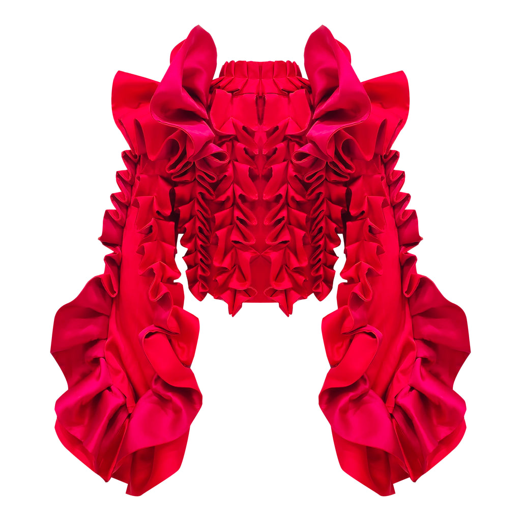Central Celebration Destiny Ruffle Red Jacket