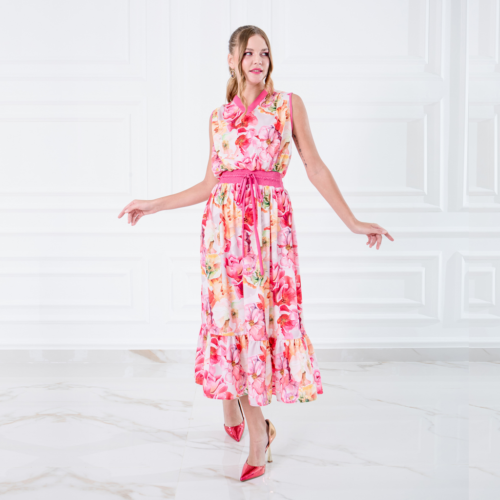 Pink Presley summer dress (7489113227287)