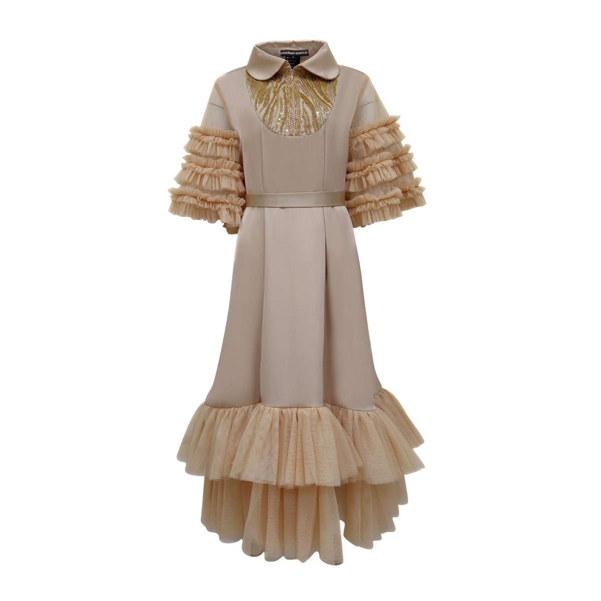Mi Vida Signature Beige reema long dress (7490257059863)