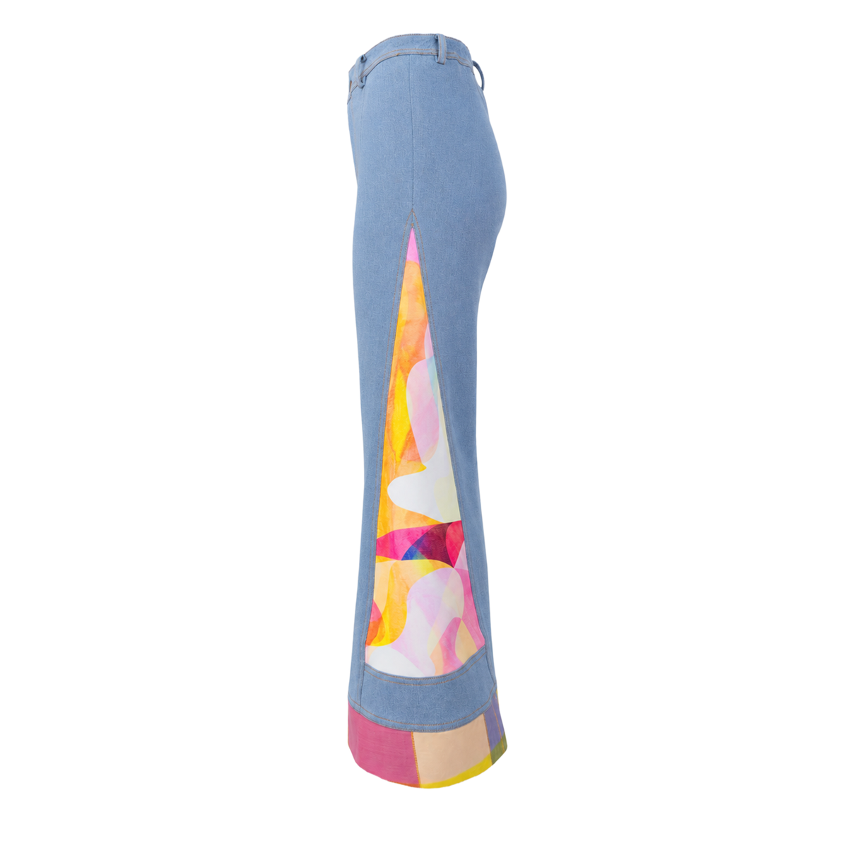 Rainbow Joy basic denim cullote pant - 2MADISONAVENUE.COM