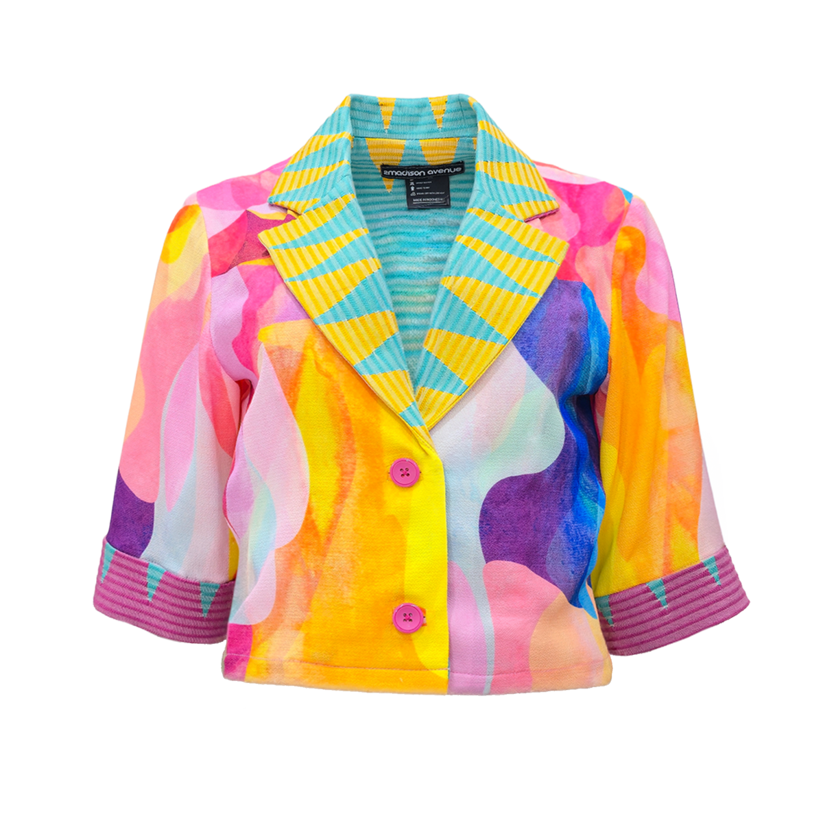 Rainbow Joy cropped blazer - 2MADISONAVENUE.COM