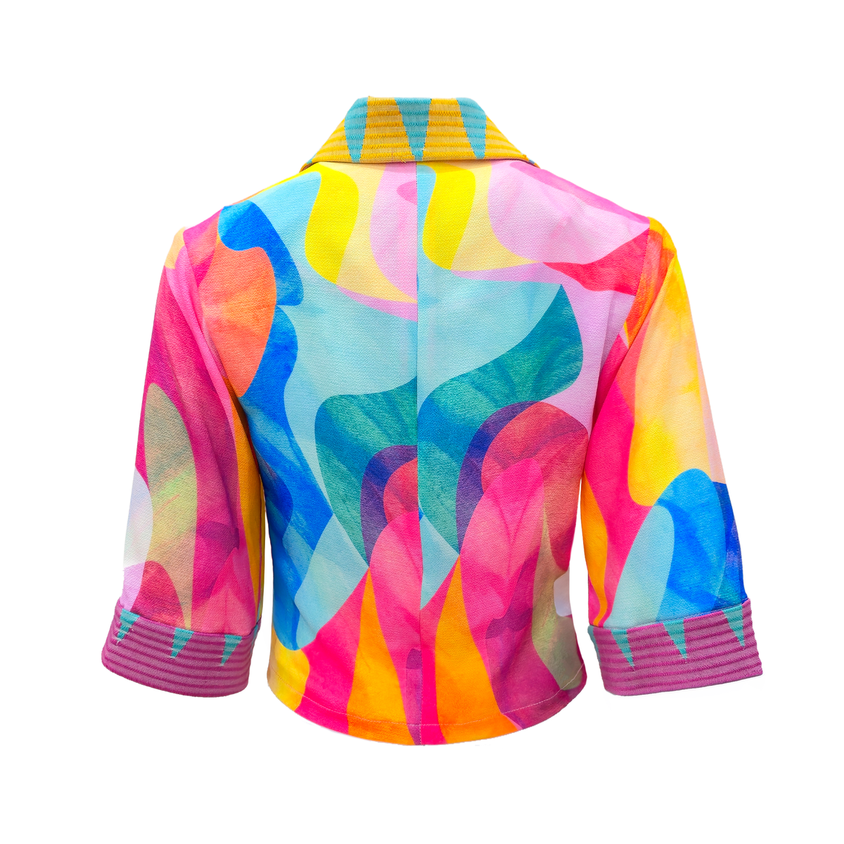 Rainbow Joy cropped blazer - 2MADISONAVENUE.COM